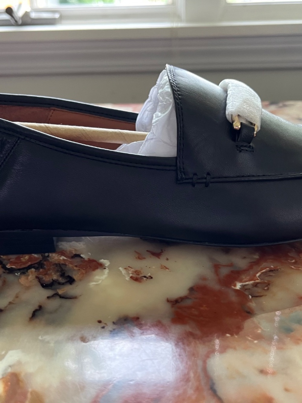 Coach Haley Leather Loafers Black Horsebit Flats Women’s 9.5 New - Picture 4 of 9